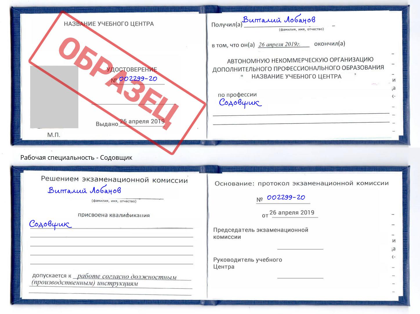 Содовщик Дзержинск