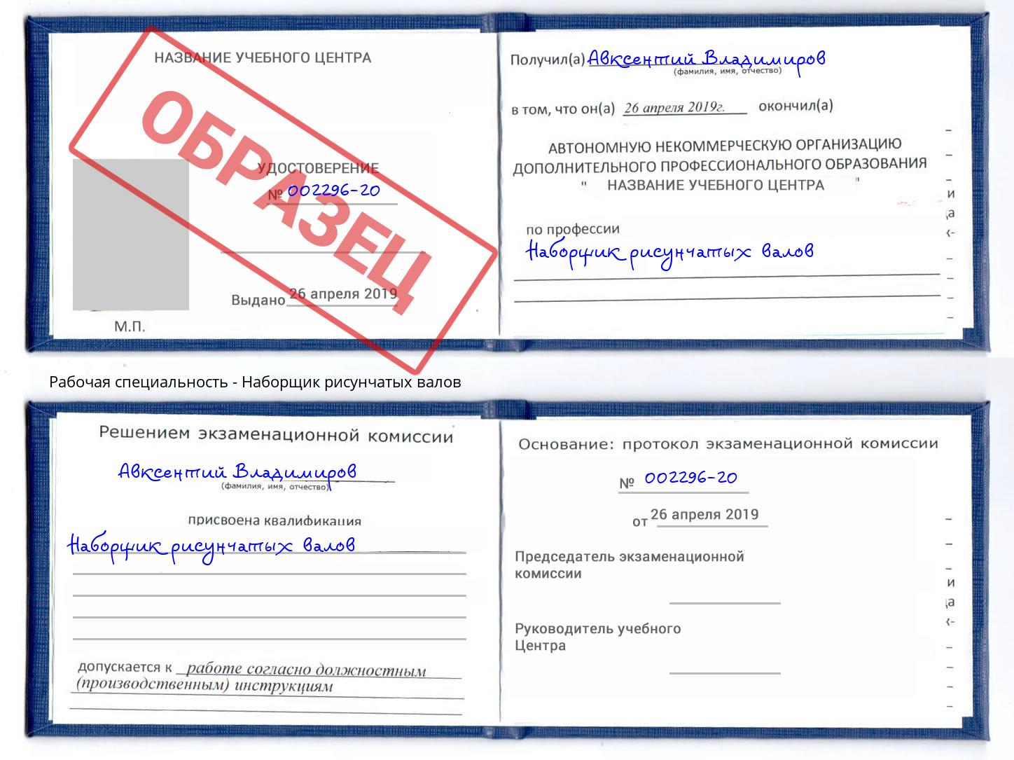 Наборщик рисунчатых валов Дзержинск